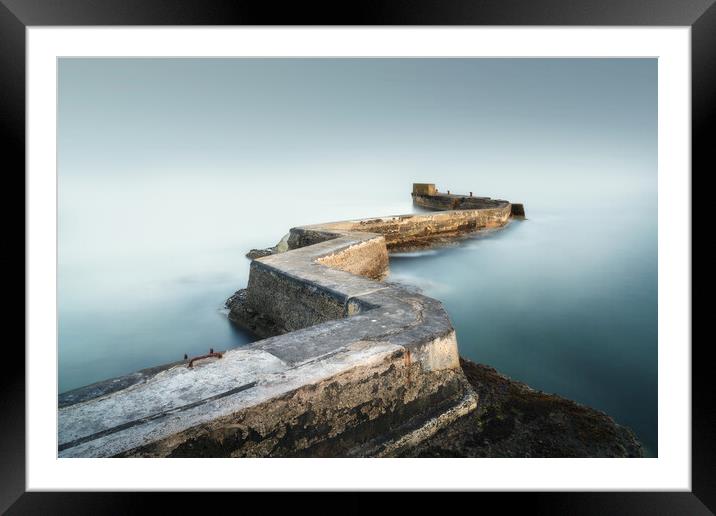 St Monans Zig Zag Pier Framed Mounted Print by Anthony McGeever
