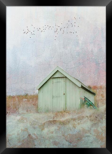 The Lone Beach Hut  Framed Print by Anthony McGeever