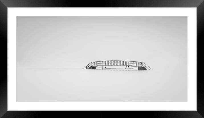 Belhaven Bridge Black and white  Framed Mounted Print by Anthony McGeever