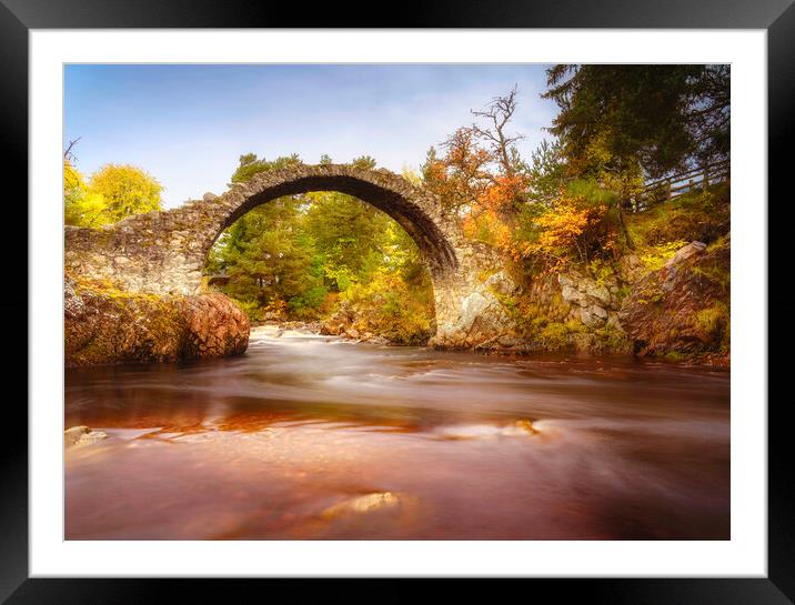 Carrbridge Packhorse Bridge  Framed Mounted Print by Anthony McGeever