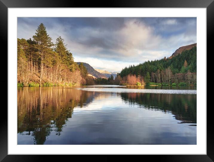 Glencoe Lochan Framed Mounted Print by Anthony McGeever