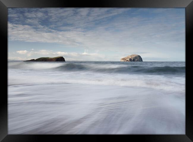 Bass Rock seascape  Framed Print by Anthony McGeever