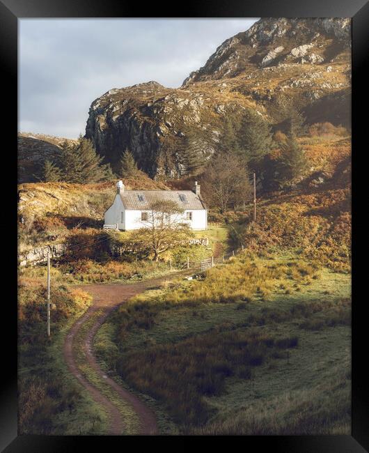 A Highland Cottage  Framed Print by Anthony McGeever