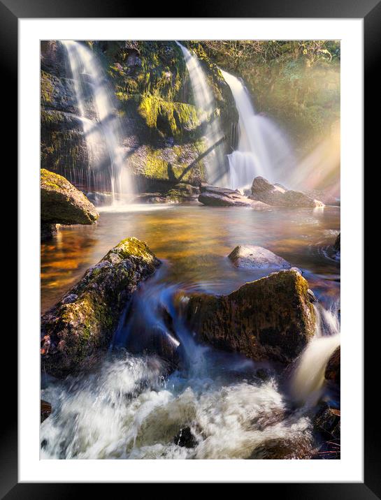 A Magical Waterfall Framed Mounted Print by Anthony McGeever