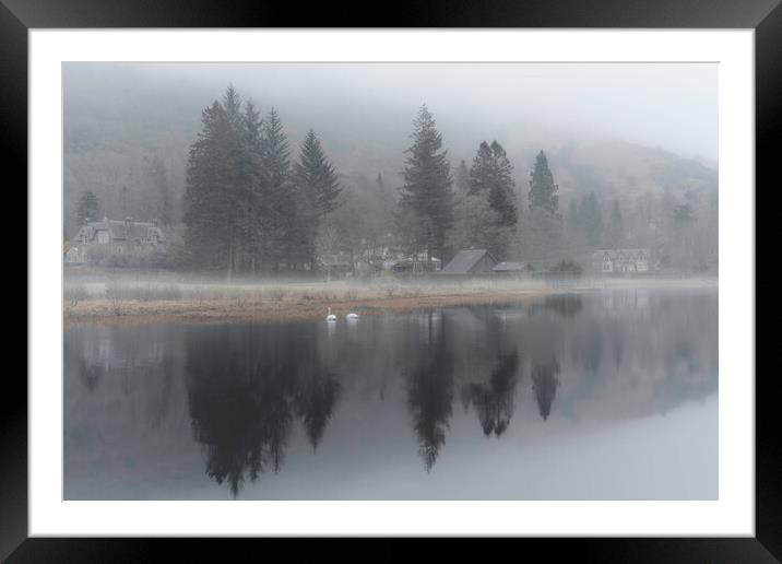 Mystical Reflections on Loch Ard  Framed Mounted Print by Anthony McGeever