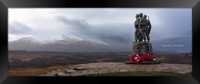 Remember The Fallen Framed Print by Anthony McGeever