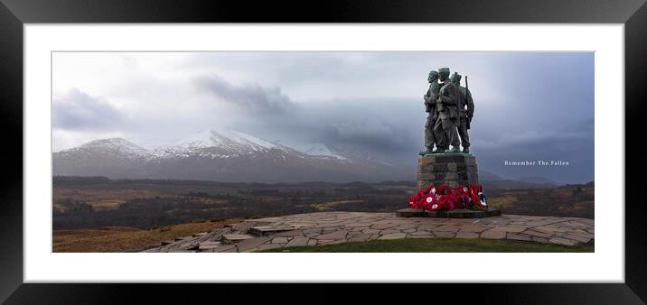 Remember The Fallen Framed Mounted Print by Anthony McGeever