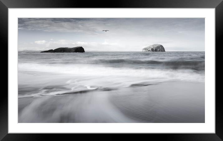 Seacliff Beach and Bass Rock  Framed Mounted Print by Anthony McGeever