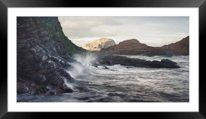 Bass Rock from Seacliff Beach  Framed Mounted Print by Anthony McGeever