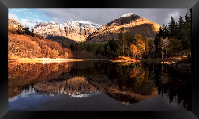 Torran Lochan Reflections Framed Print by Anthony McGeever