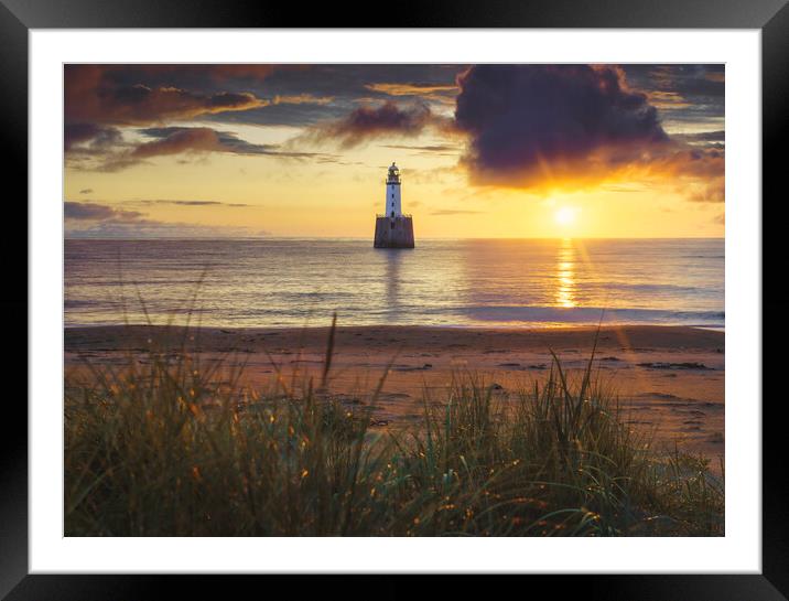 Dawn's Embrace at Rattray Lighthouse Framed Mounted Print by Anthony McGeever