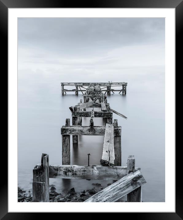 A forgotten Pier  Framed Mounted Print by Anthony McGeever