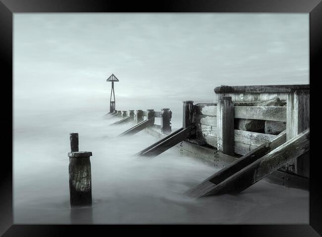 Ethereal Sea Defence  Framed Print by Anthony McGeever