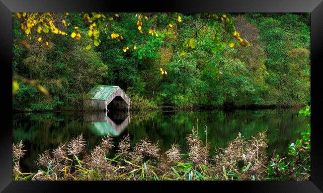 Loch Ard Boathouse  Framed Print by Anthony McGeever