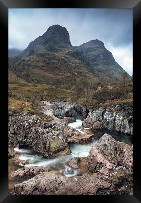 Moody Glencoe  Framed Print by Anthony McGeever