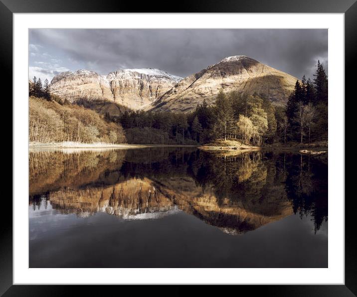 The Bonnie Lochans Of Glencoe  Framed Mounted Print by Anthony McGeever