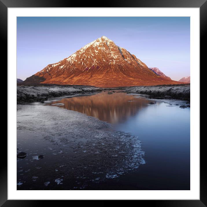 Buachaille Etive Mor at Sunrise  Framed Mounted Print by Anthony McGeever