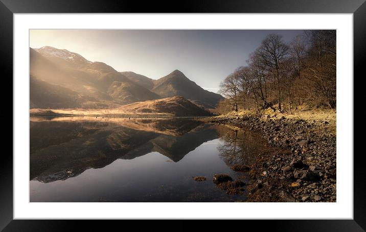 The Pap of Glencoe from Kinlochleven  Framed Mounted Print by Anthony McGeever