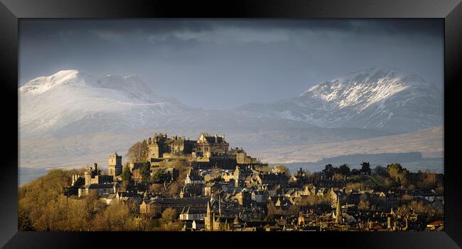 Sunset On Stirling Castle  Framed Print by Anthony McGeever