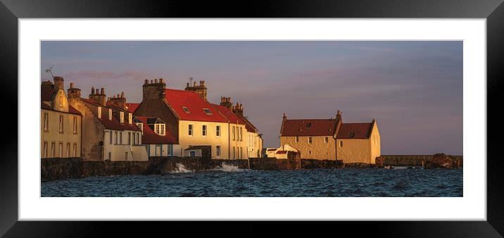 Golden Light On Pittenweem Framed Mounted Print by Anthony McGeever