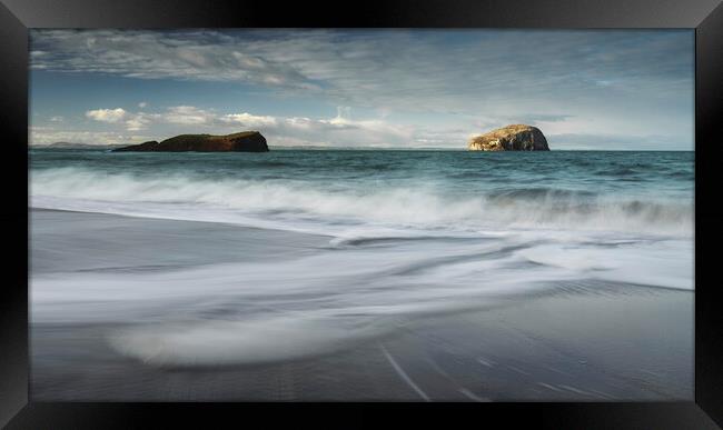 Bass Rock from Seacliff Beach Framed Print by Anthony McGeever