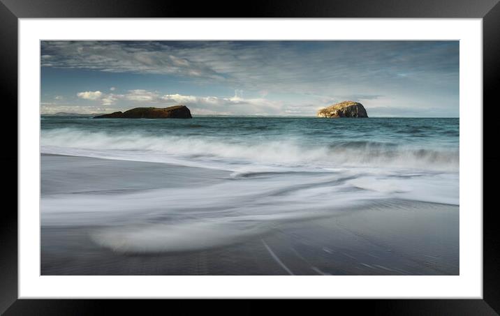 Bass Rock from Seacliff Beach Framed Mounted Print by Anthony McGeever