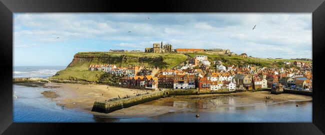 Whitby Panorama  Framed Print by Anthony McGeever