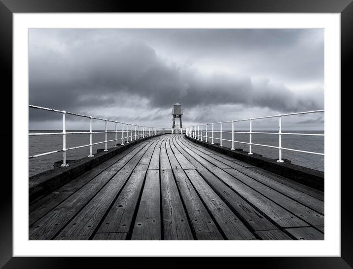 Drama on the West Pier Framed Mounted Print by Anthony McGeever