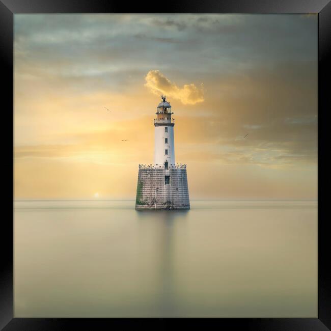 Golden Sunrise over Rattray Lighthouse  Framed Print by Anthony McGeever