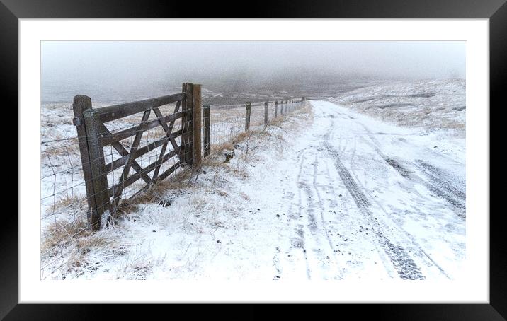 Old drovers track Framed Mounted Print by Gary Liggett