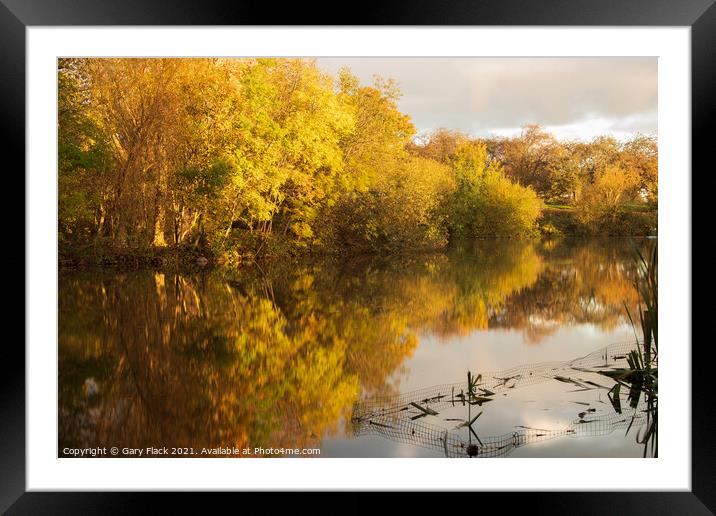 Boating Lake Sandall Park Doncaster in Autumn Framed Mounted Print by That Foto