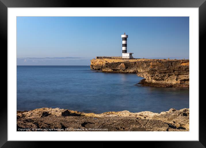 Lighthouse of Colonia de Sant Jordi Framed Mounted Print by MallorcaScape Images
