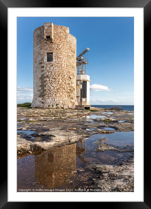 Old watchtower Torre d'en Beu in Cala Figuera Framed Mounted Print by MallorcaScape Images