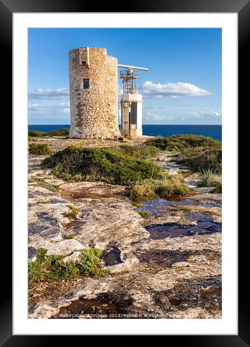 Old watchtower Torre d'en Beu in Cala Figuera Framed Mounted Print by MallorcaScape Images