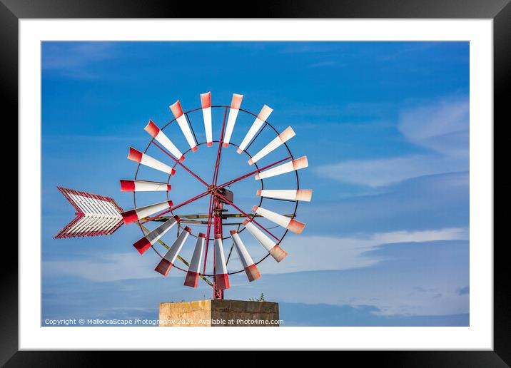 windmill in Majorca Framed Mounted Print by MallorcaScape Images