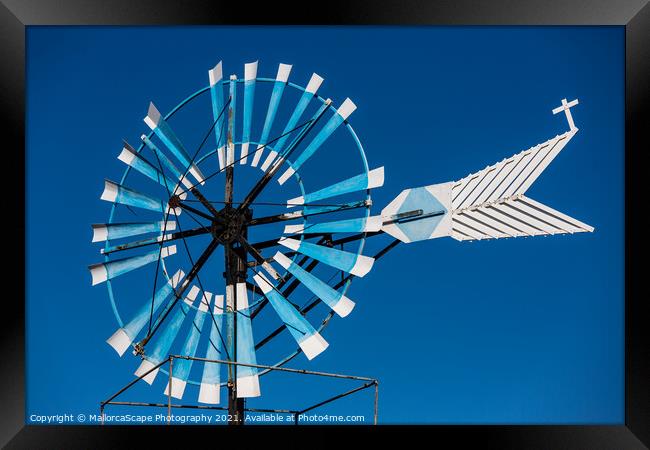 Windmill in Majorca Framed Print by MallorcaScape Images