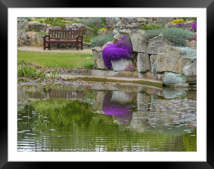 A peaceful place to sit and chill Framed Mounted Print by Sue Walker