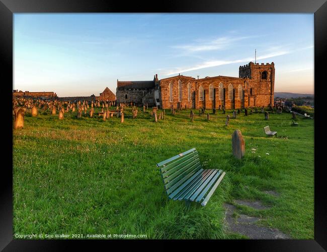 St Mary’s Church, Whitby Framed Print by Sue Walker