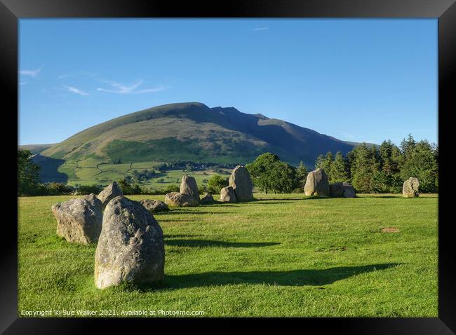 Castlerigg Stone Circle, Keswick  Framed Print by Sue Walker