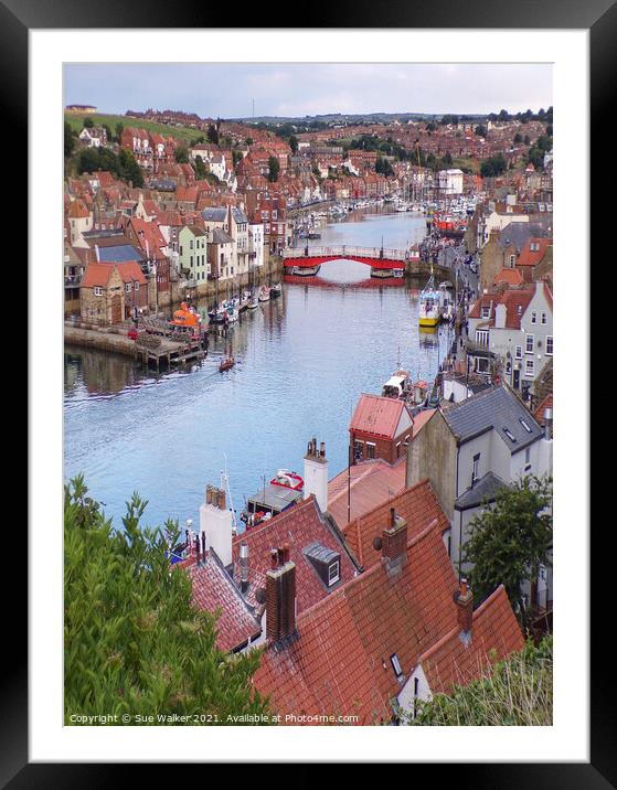 Abstract of Whitby, North Yorkshire  Framed Mounted Print by Sue Walker