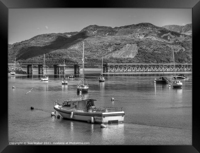 Barmouth, Wales Framed Print by Sue Walker