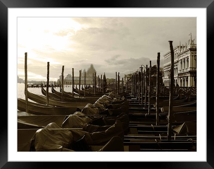 Scene of  Venice  Framed Mounted Print by charles padley