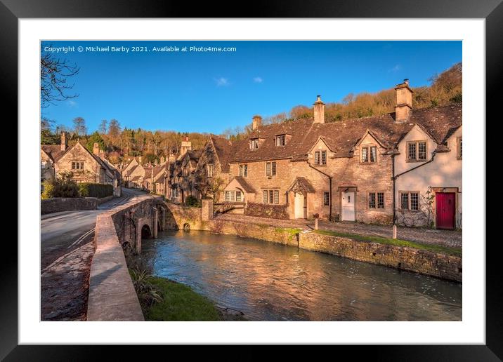Castle Combe Framed Mounted Print by Michael Barby
