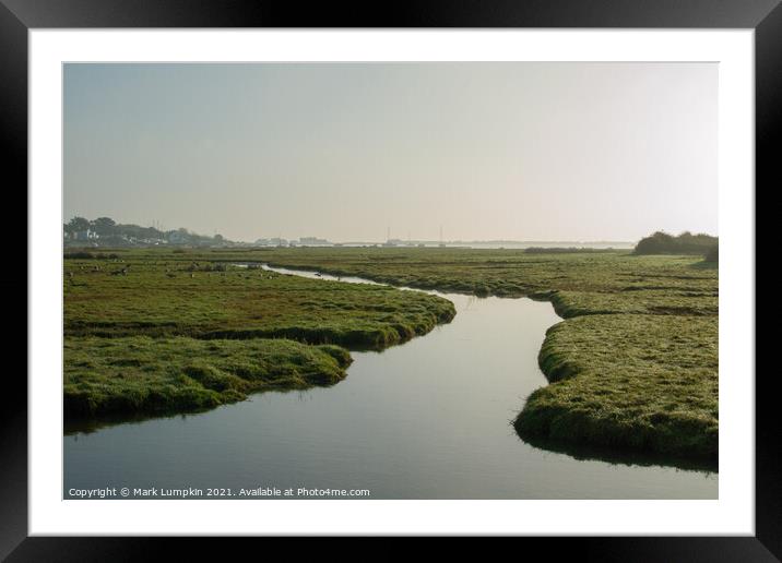 Stream to the sea  Framed Mounted Print by Mark Lumpkin