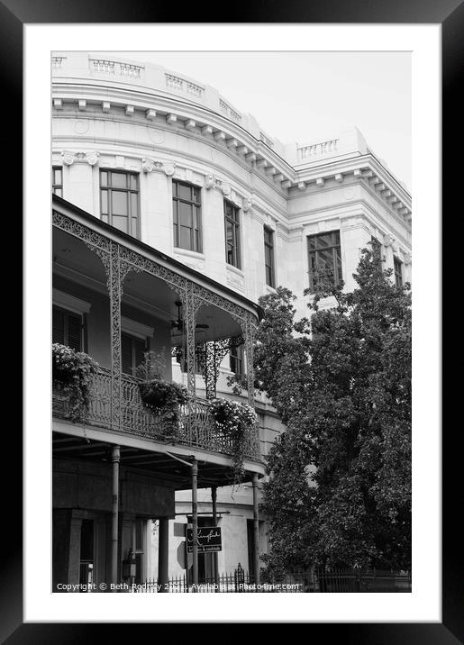 New Orleans Style Framed Mounted Print by Beth Rodney
