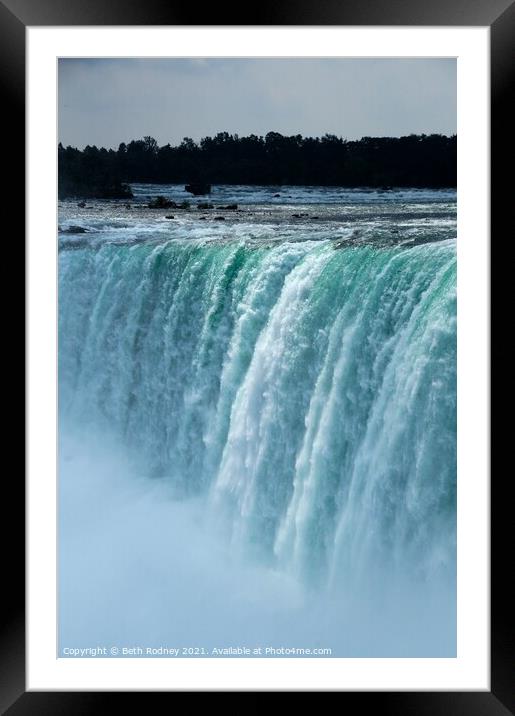 Niagara Falls Framed Mounted Print by Beth Rodney