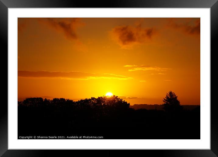 A beautiful sunrise in Cornwall Framed Mounted Print by The Travel Trap