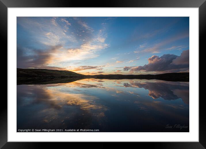 Sunrise loch reflections Framed Mounted Print by Sean Fillingham