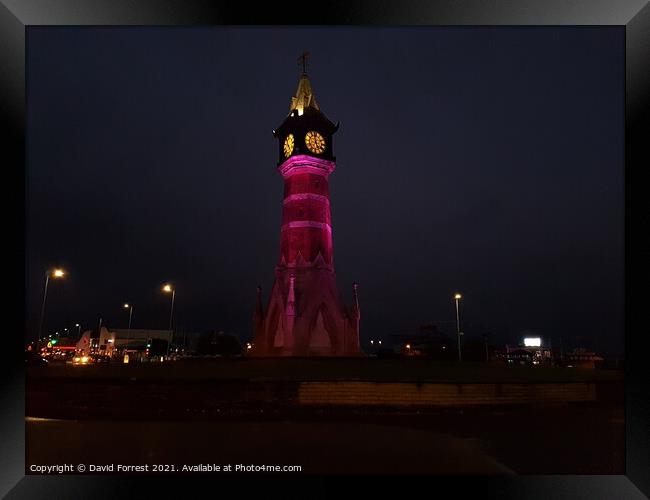 Skegness Clock Tower Framed Print by David Forrest