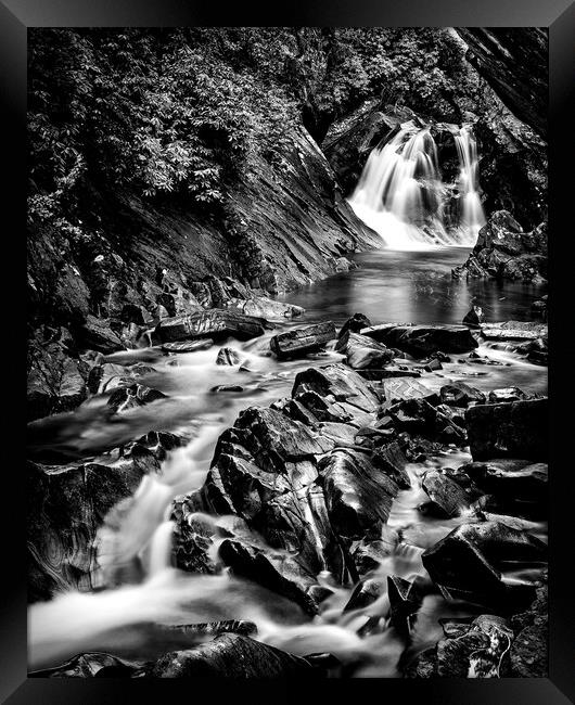 Bruar falls, Scotland. Framed Print by Andrea Obzerova